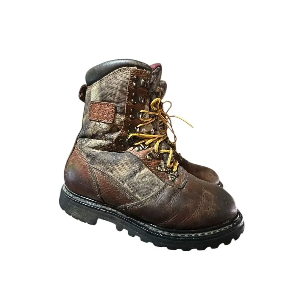 VTG Cabelas Iron Ridge GORE-TEX Steel Shank Hunting Work Boot Camo 6M WATERPROOF